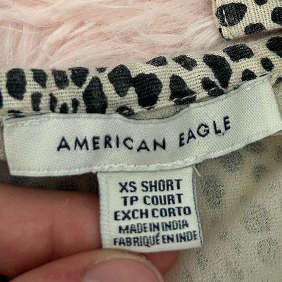 American Eagle Woman’s XS Chic Black and White Animal Print Mini Dress - Picture 8 of 8